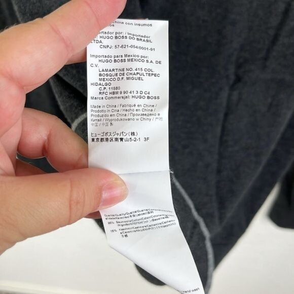 BOSS Hugo Boss Cashmere V Neck Sweater Pocket - Picture 8 of 8